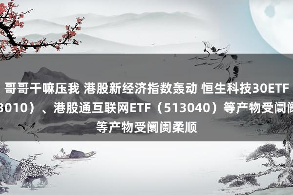 哥哥干嘛压我 港股新经济指数轰动 恒生科技30ETF（513010）、港股通互联网ETF（513040）等产物受阛阓柔顺