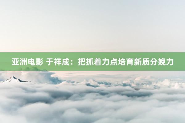 亚洲电影 于祥成：把抓着力点培育新质分娩力