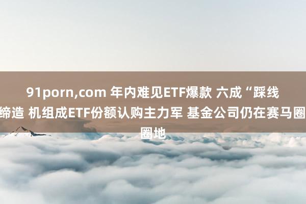91porn，com 年内难见ETF爆款 六成“踩线”缔造 机组成ETF份额认购主力军 基金公司仍在赛马圈地
