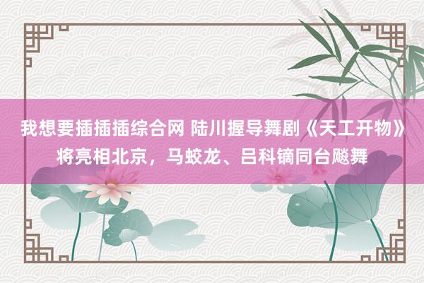 我想要插插插综合网 陆川握导舞剧《天工开物》将亮相北京，马蛟龙、吕科镝同台飚舞