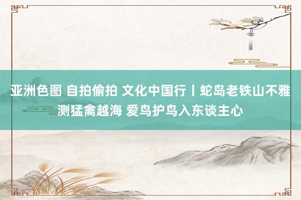 亚洲色图 自拍偷拍 文化中国行丨蛇岛老铁山不雅测猛禽越海 爱鸟护鸟入东谈主心
