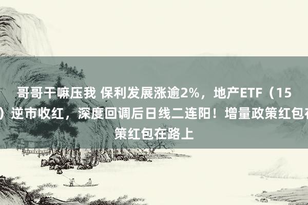 哥哥干嘛压我 保利发展涨逾2%，地产ETF（159707）逆市收红，深度回调后日线二连阳！增量政策红包在路上