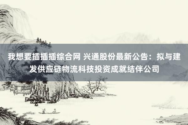我想要插插插综合网 兴通股份最新公告：拟与建发供应链物流科技投资成就结伴公司