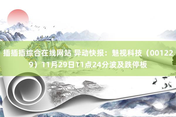 插插插综合在线网站 异动快报：魅视科技（001229）11月29日11点24分波及跌停板