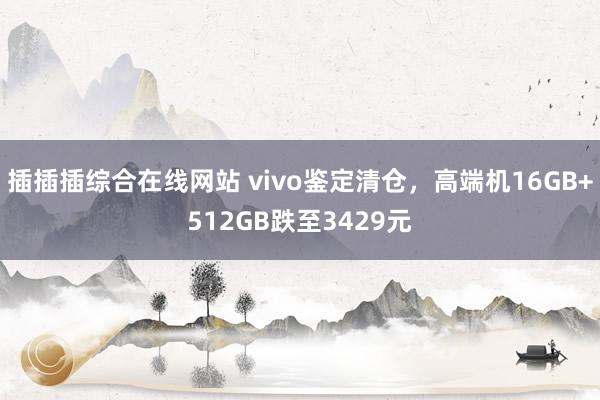 插插插综合在线网站 vivo鉴定清仓，高端机16GB+512GB跌至3429元