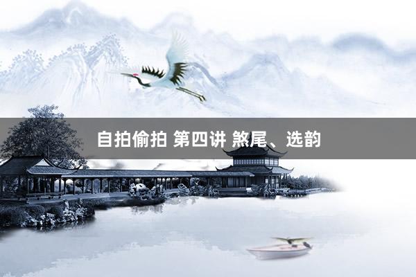自拍偷拍 第四讲 煞尾、选韵