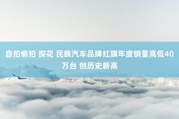 自拍偷拍 探花 民族汽车品牌红旗年度销量高低40万台 创历史新高