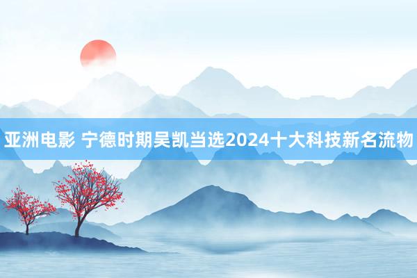 亚洲电影 宁德时期吴凯当选2024十大科技新名流物