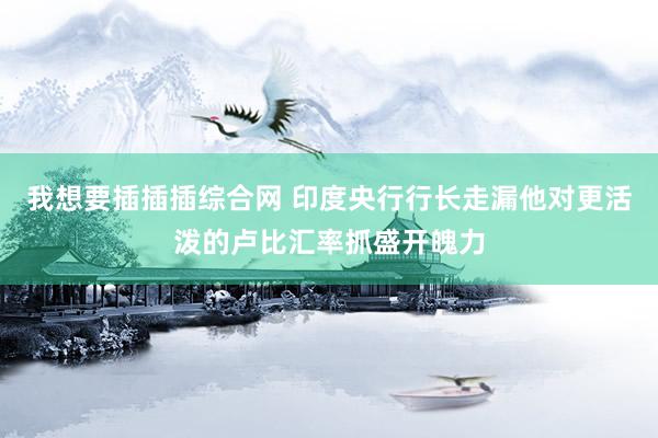 我想要插插插综合网 印度央行行长走漏他对更活泼的卢比汇率抓盛开魄力