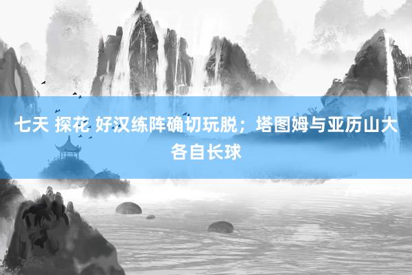 七天 探花 好汉练阵确切玩脱；塔图姆与亚历山大各自长球