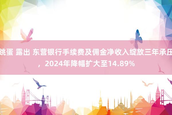 跳蛋 露出 东营银行手续费及佣金净收入绽放三年承压，2024年降幅扩大至14.89%