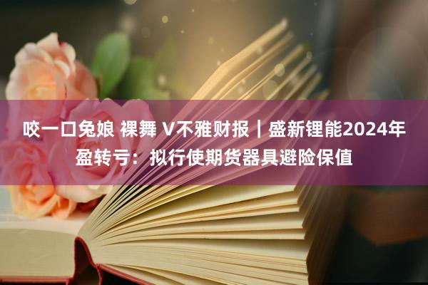 咬一口兔娘 裸舞 V不雅财报｜盛新锂能2024年盈转亏：拟行使期货器具避险保值