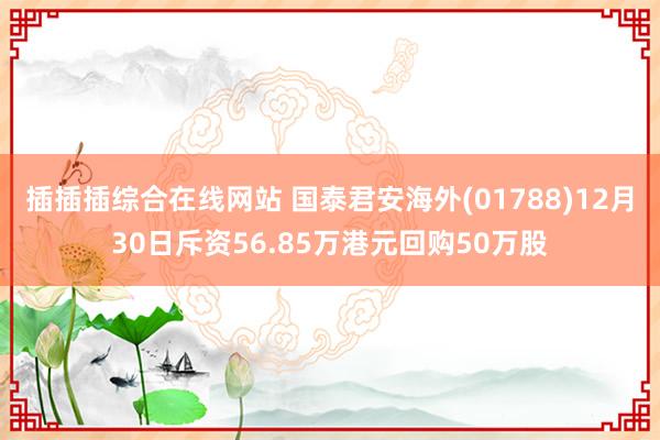 插插插综合在线网站 国泰君安海外(01788)12月30日斥资56.85万港元回购50万股