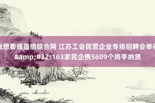 我想要插插插综合网 江苏工会民营企业专场招聘会举行&#32;163家民企携5609个岗亭纳贤